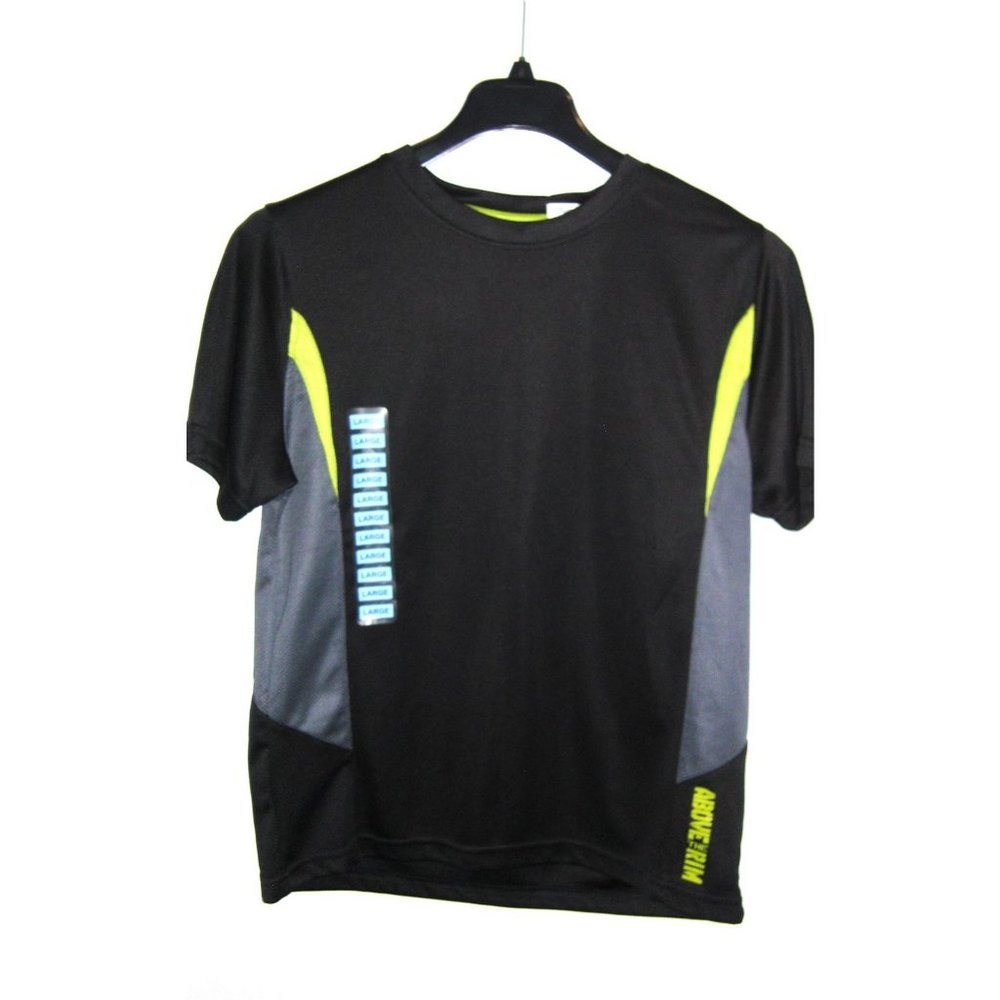 Above The Rim ATR Basketball Jersey Shirt Mens Large Black Short Sleeve NWT